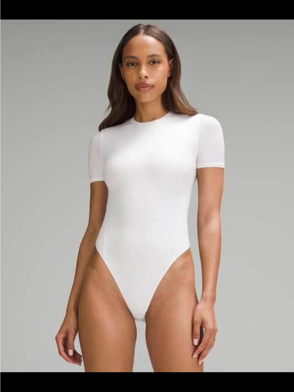 lululemon athletica Wundermost White Short-Sleeve Crewneck Bodysuit